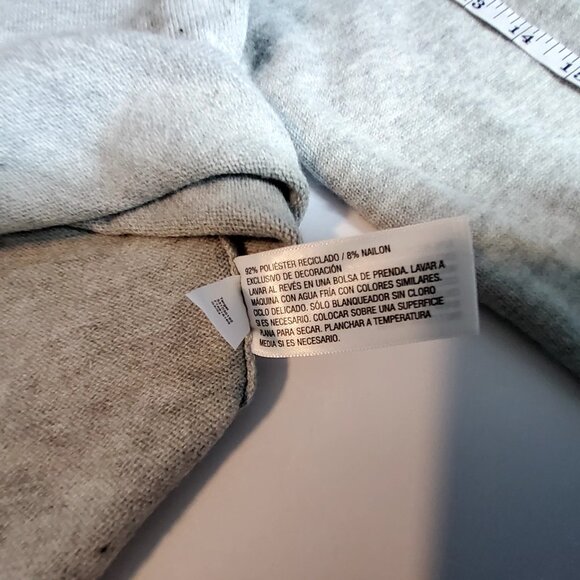 Wild Fable Heather Gray Button-Up Cardigan   Size Large  With Rose Embroidery - Picture 7 of 11